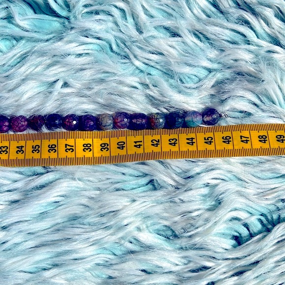 Gorgeous Multi Coloured Agate Necklace with Sterling Silver Clasp - Picture 11 of 14